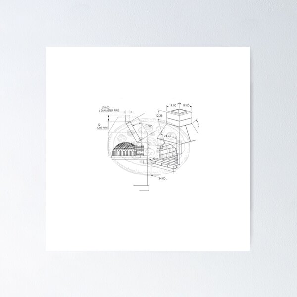 Item preview, Pizza oven floor plan designed and sold by nejee-squared.