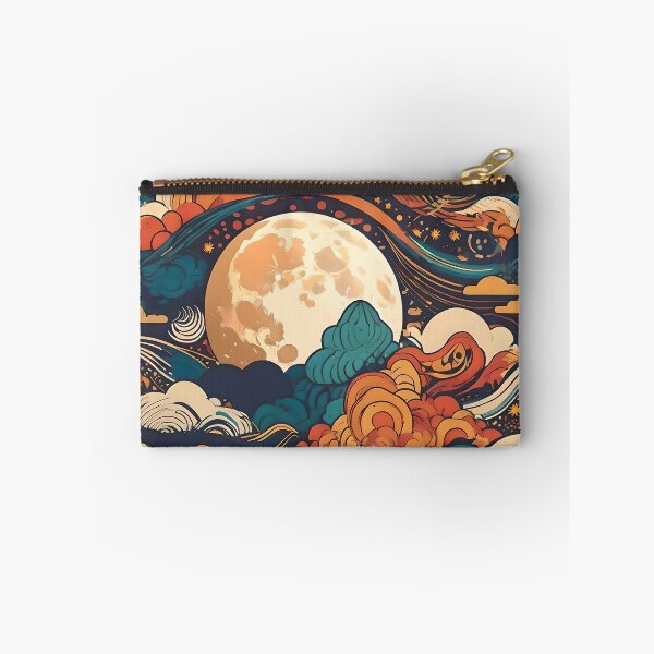 Item preview, Beautiful colorful moon and waves of clouds designed and sold by SanchillShop.