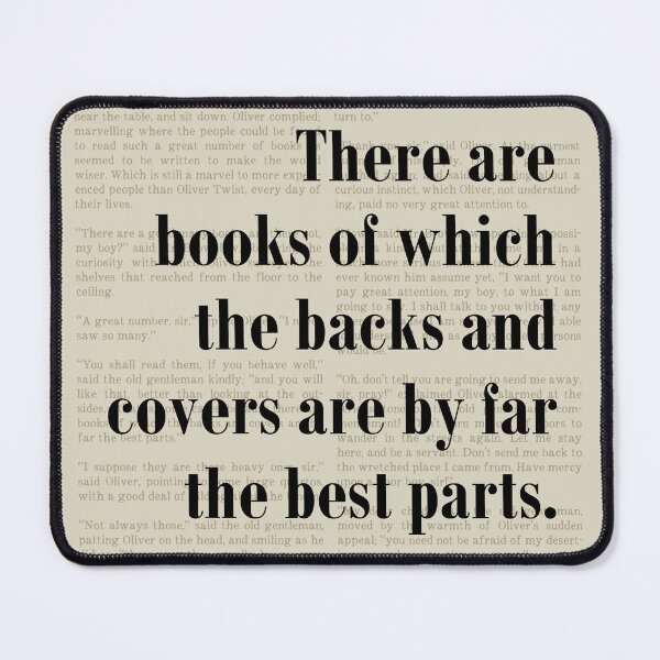 Item preview, Oliver Twist Charles Dickens Quote Backs and Covers designed and sold by kakarikihill.
