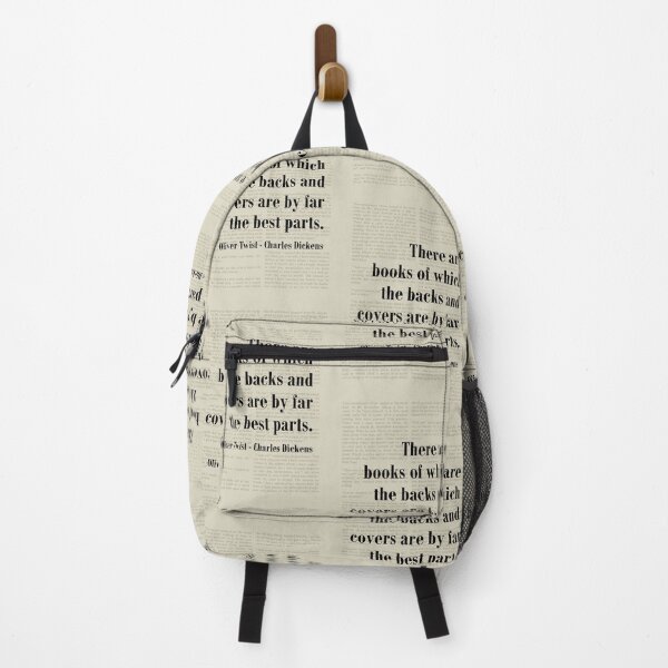 Item preview, Oliver Twist Charles Dickens Quote Backs and Covers designed and sold by kakarikihill.