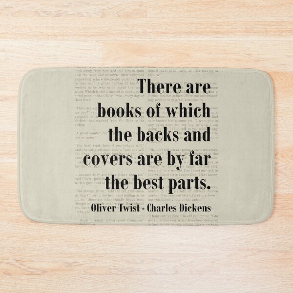 Item preview, Oliver Twist Charles Dickens Quote Backs and Covers designed and sold by kakarikihill.