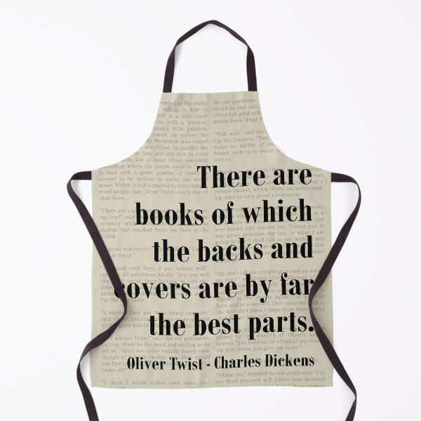 Item preview, Oliver Twist Charles Dickens Quote Backs and Covers designed and sold by kakarikihill.