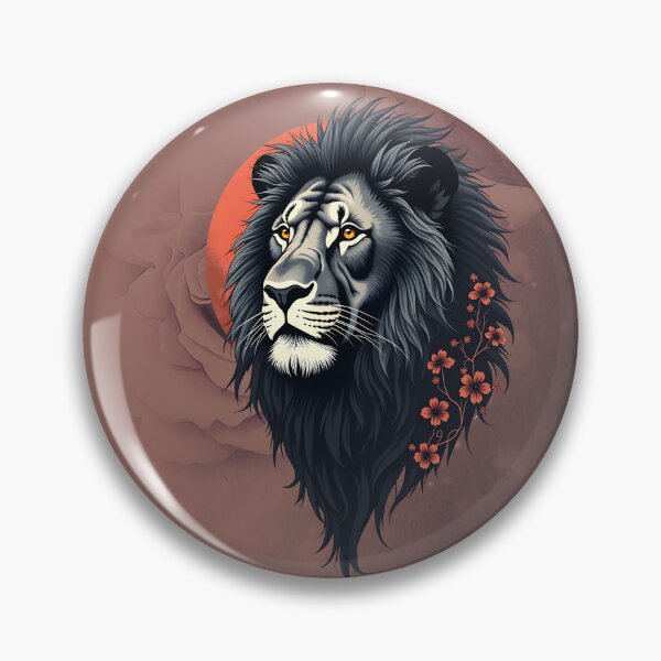 Item preview, Strength and delicacy united, a black lion in golden light designed and sold by nicky2342.