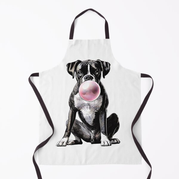 Item preview, Funny Boxer Dog Bubble Gum Vintage Dog Mom Dad designed and sold by Kimberley King Art King Art.