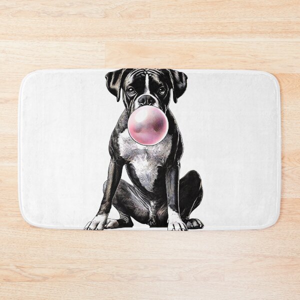 Item preview, Funny Boxer Dog Bubble Gum Vintage Dog Mom Dad designed and sold by Kimberley King Art  King Art.