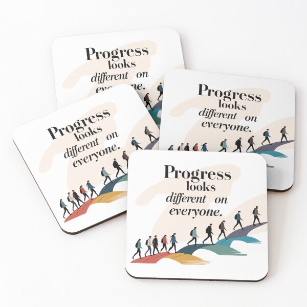 Item preview, Progress Looks Different on Everyone – Minimalist Motivational Design designed and sold by Irene Catchmind.
