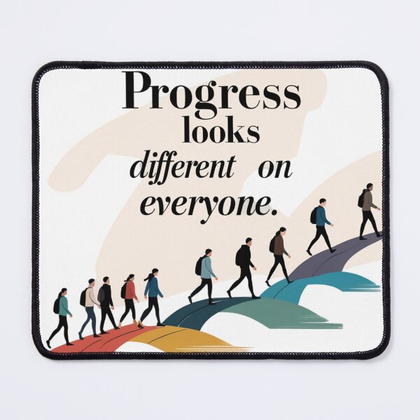 Item preview, Progress Looks Different on Everyone – Minimalist Motivational Design designed and sold by Irene Catchmind.