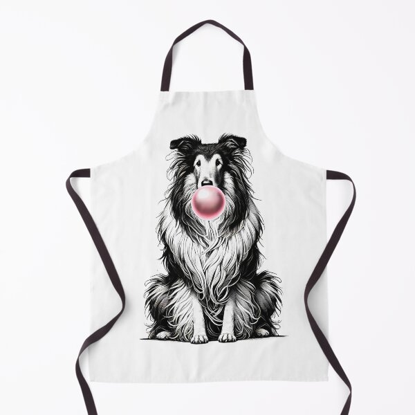 Item preview, Funny Collie Bubble Gum Vintage Dog Mom Dad designed and sold by Kimberley King Art King Art.