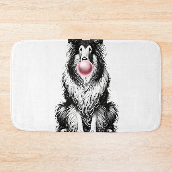 Item preview, Funny Collie Bubble Gum Vintage Dog Mom Dad designed and sold by Kimberley King Art  King Art.
