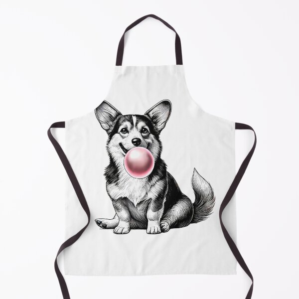 Item preview, Funny Corgi Bubble Gum Vintage Dog Mom Dad designed and sold by Kimberley King Art King Art.