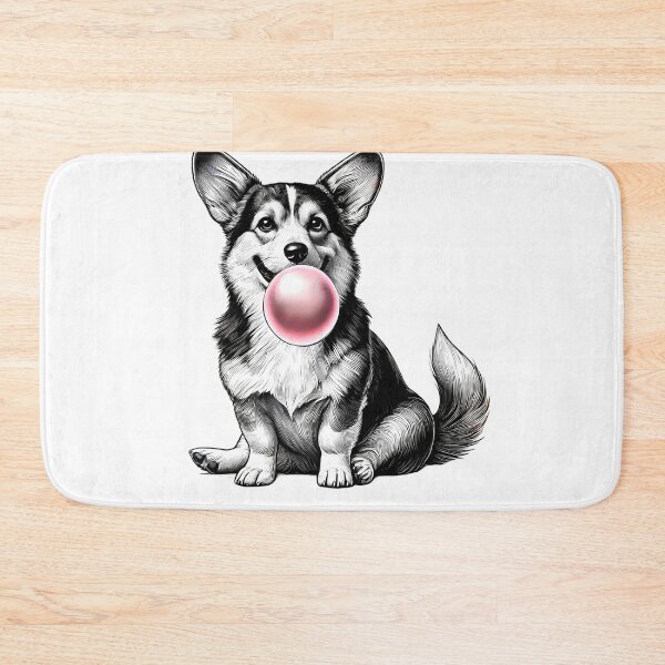 Item preview, Funny Corgi Bubble Gum Vintage Dog Mom Dad designed and sold by Kimberley King Art  King Art.