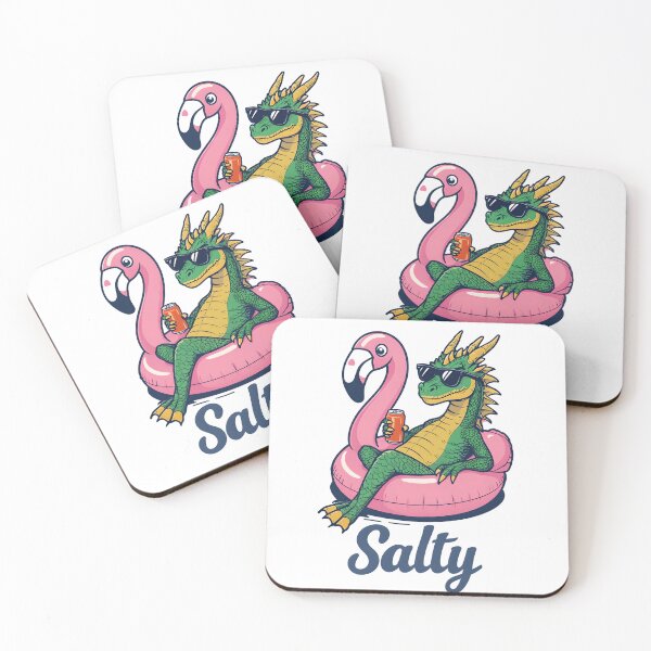 Item preview, Lazy dragon floating on a flamingo designed and sold by TropicalUpdate.