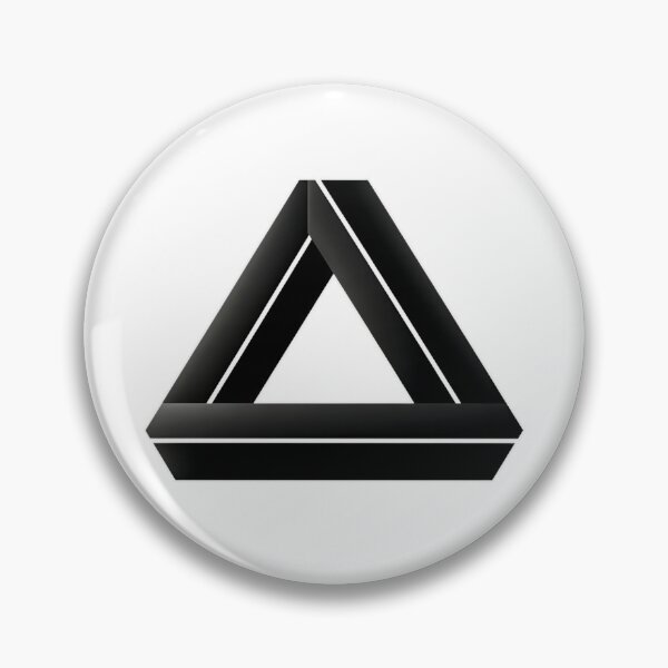 Artikelvorschau, Minimalistische optische Täuschung des Penrose-Dreiecks entworfen und verkauft von anas006.