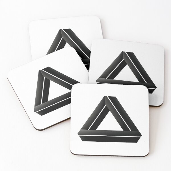 Item preview, Minimalist Penrose Triangle Optical Illusion designed and sold by anas006.