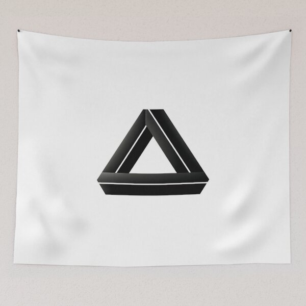 Item preview, Minimalist Penrose Triangle Optical Illusion designed and sold by anas006.