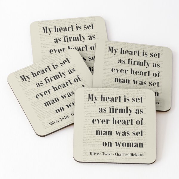 Item preview, Oliver Twist Charles Dickens Quote Heart is Set designed and sold by kakarikihill.