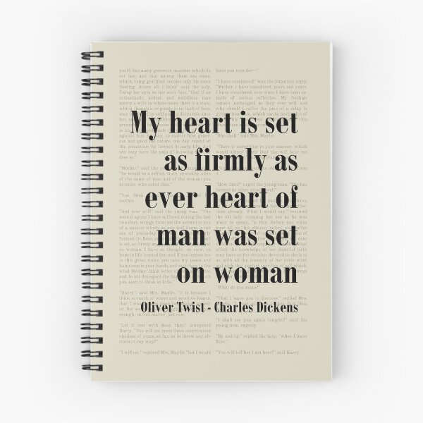 Item preview, Oliver Twist Charles Dickens Quote Heart is Set designed and sold by kakarikihill.