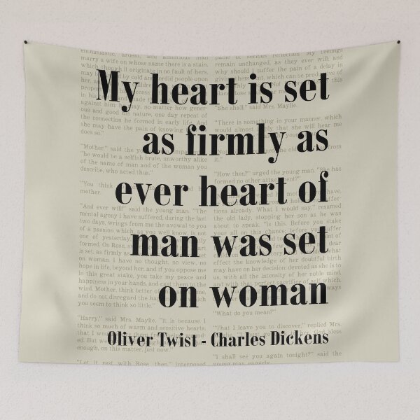 Item preview, Oliver Twist Charles Dickens Quote Heart is Set designed and sold by kakarikihill.