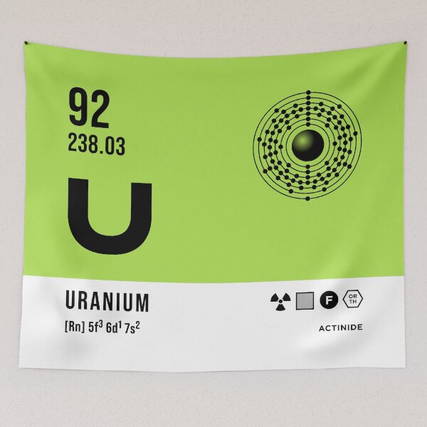 Item preview, 92 Uranium Periodic Table Element Light designed and sold by VoodooCircus.
