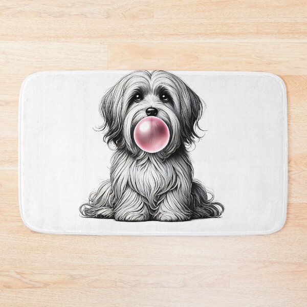 Item preview, Funny Havanese Bubble Gum Vintage Dog Mom Dad designed and sold by Kimberley King Art  King Art.