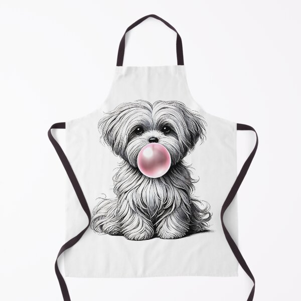Item preview, Funny Maltese Bubble Gum Vintage Dog Mom Dad designed and sold by Kimberley King Art King Art.