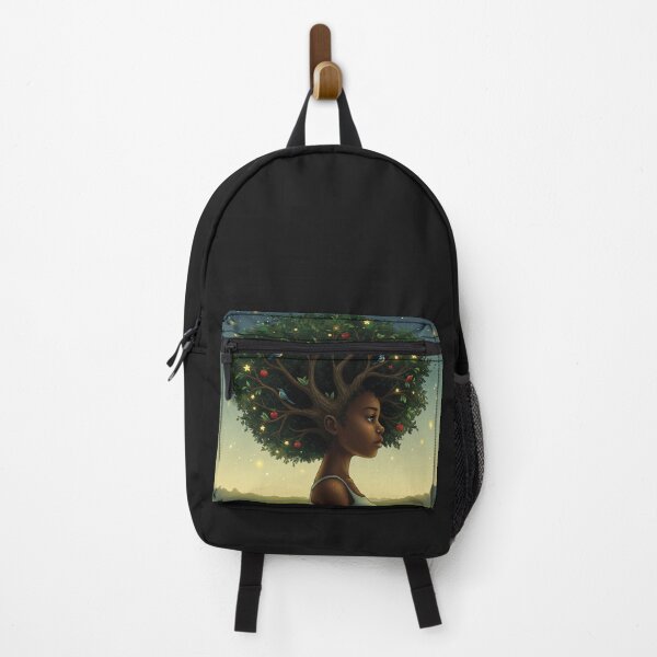 Item preview, Roots and Crown – Black Girl Tree Hair Art designed and sold by Afrobood.
