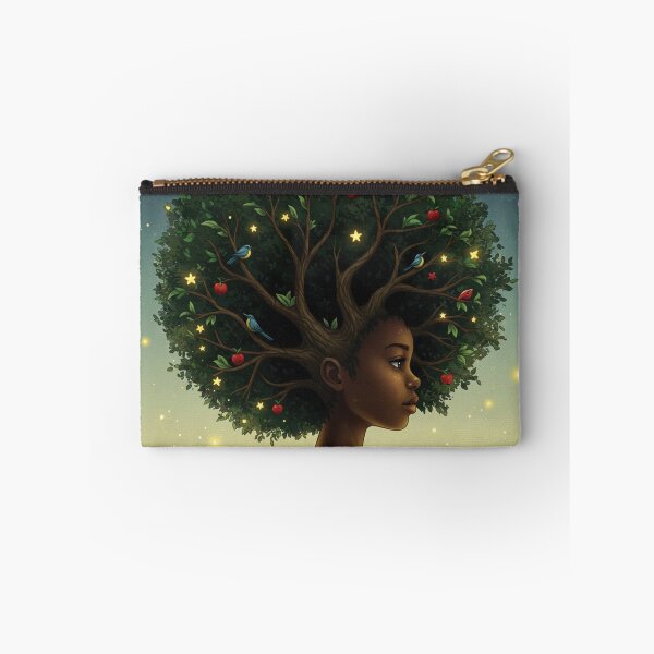 Item preview, Roots and Crown – Black Girl Tree Hair Art designed and sold by Afrobood.