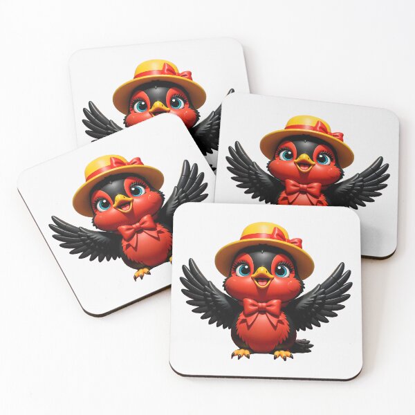 Item preview, Stylish Robin with Bowtie & Fedora designed and sold by BGM by AI.