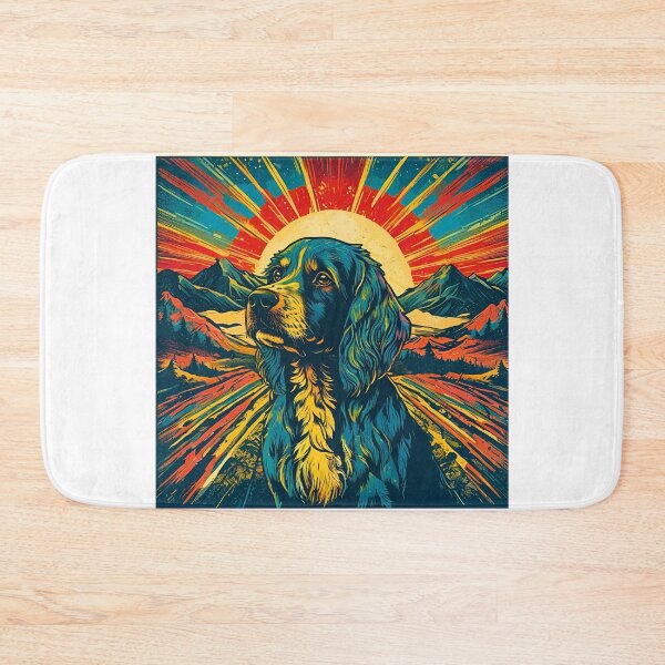 Item preview, Cavapoo Retro Mountain Sunset – Vintage Dog Lover Aesthetic designed and sold by Fredster1966.