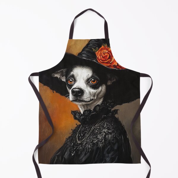 Item preview, Witch Dog with Black Hat and Roses designed and sold by Prineternus.
