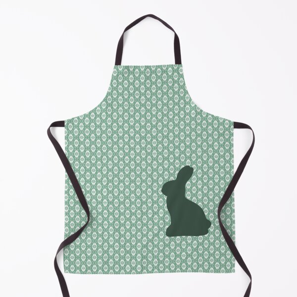 Item preview, Sage Cottage Print Bunny Silhouette designed and sold by NotARealGrownUp.