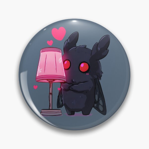Item preview, Mothman Lamp – Cute Cryptid with Hearts, Funny Paranormal Vinyl Decal for Laptop, Journal, Water Bottle designed and sold by Best Joy.