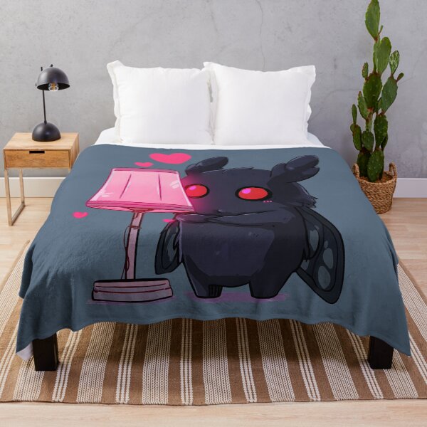 Item preview, Mothman Lamp – Cute Cryptid with Hearts, Funny Paranormal Vinyl Decal for Laptop, Journal, Water Bottle designed and sold by Best Joy.