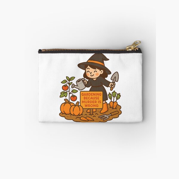 Item preview, Gardening Witch – Funny Gardening Quote Illustration designed and sold by Lacritsa .