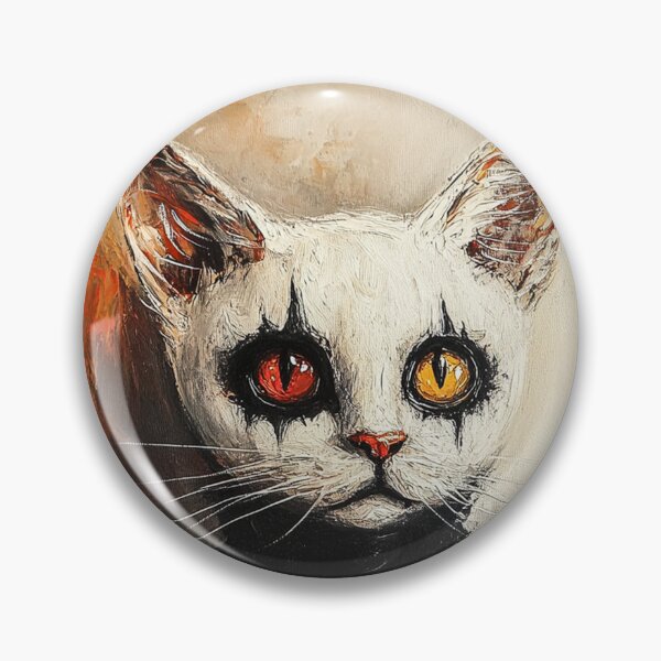 Artikelvorschau, Dunkle Katze mit gruseligem Make-up – Halloween Art entworfen und verkauft von Prineternus.