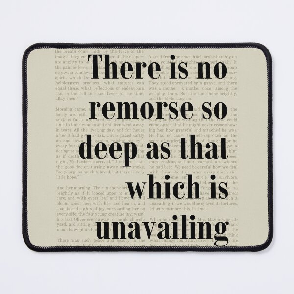 Item preview, Oliver Twist Charles Dickens Quote Remorse So Deep designed and sold by kakarikihill.