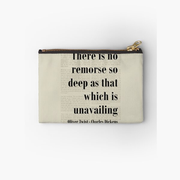Item preview, Oliver Twist Charles Dickens Quote Remorse So Deep designed and sold by kakarikihill.