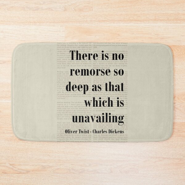 Item preview, Oliver Twist Charles Dickens Quote Remorse So Deep designed and sold by kakarikihill.