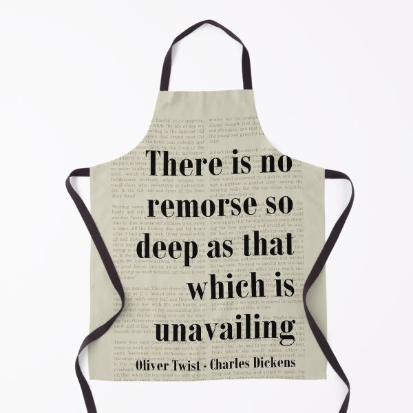 Item preview, Oliver Twist Charles Dickens Quote Remorse So Deep designed and sold by kakarikihill.