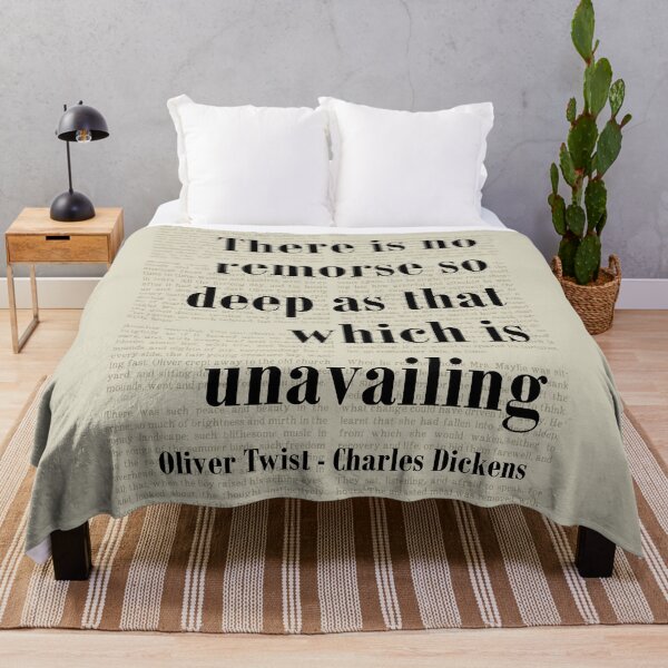 Item preview, Oliver Twist Charles Dickens Quote Remorse So Deep designed and sold by kakarikihill.