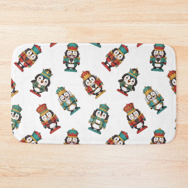 Item preview, Waddle and Crack: Funny Penguin Nutcracker Christmas Seamless Pattern designed and sold by dcohea.