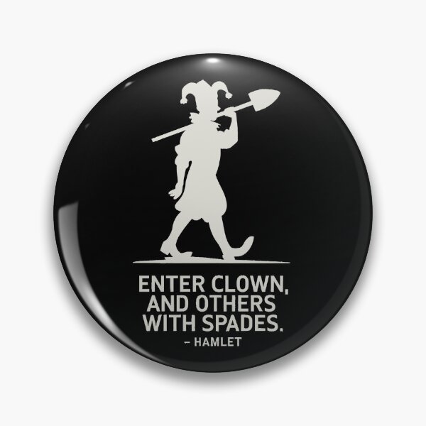 Item preview, Enter Clown with Spades – Silhouette Shakespeare Stage Direction Tee designed and sold by theatrefinery.