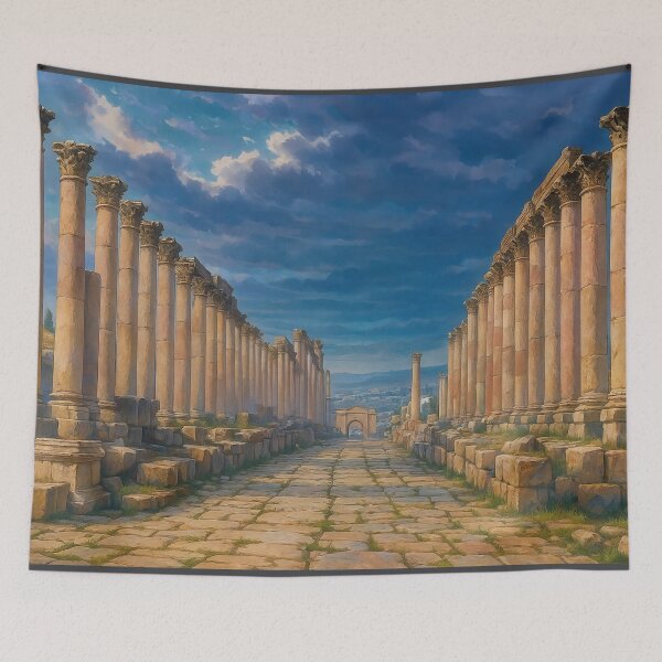 Item preview, Colonnaded Street in Roman City Ruins at Jerash designed and sold by KAI-Studio.