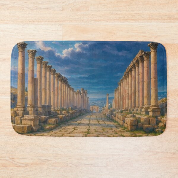Item preview, Colonnaded Street in Roman City Ruins at Jerash designed and sold by KAI-Studio.
