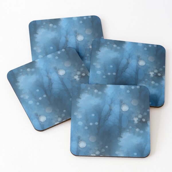 Item preview, Blue Watercolor Floral Abstract Pattern with Soft Bokeh Effect designed and sold by Sandy Richter.