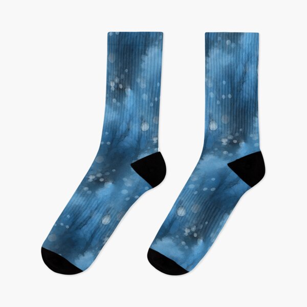 Item preview, Blue Watercolor Floral Abstract Pattern with Soft Bokeh Effect designed and sold by Sandy Richter.