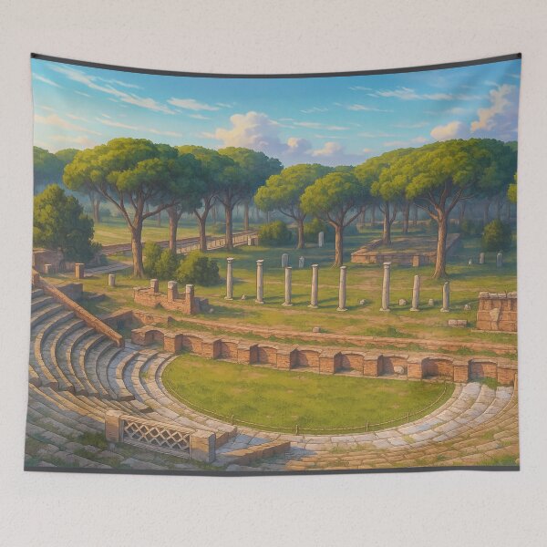 Item preview, The Ancient Roman Theatre at Ostia Antica designed and sold by KAI-Studio.