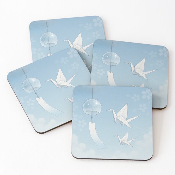 Item preview, Origami Cranes and Furin – A Serene Japanese Summer Breeze designed and sold by TokyoBloomworks.
