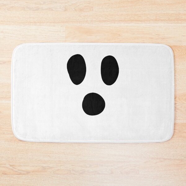 Item preview, Minimal Ghost Face Sticker – Bold Black & White Halloween Design designed and sold by larissa-myrie.