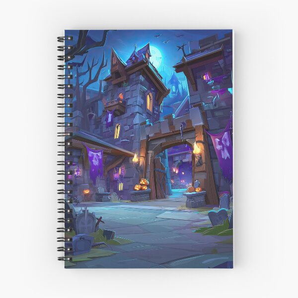 Item preview, Foreboding creepy mansion under a midnight blue sky. designed and sold by Piotrek0001.